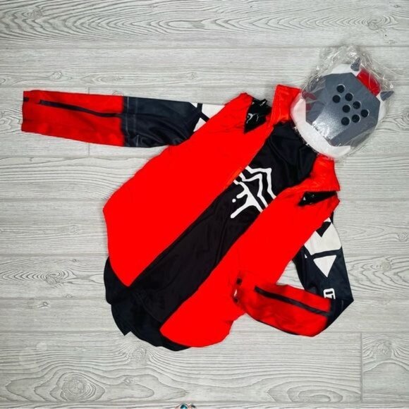 Crimson X-Lord Skin Costume Fortnite Halloween cosplay lg mask shirt dress up